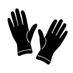 Black and White Image of Safety Gloves for Personal Protection