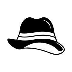 Classic Fedora Hat with a Distinctive Band and Elegant Brim Style