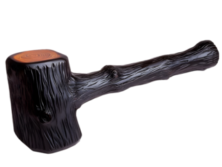 Dark Wooden Smoking Pipe Illustration