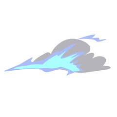 illustration Cartoon energy explosion effects