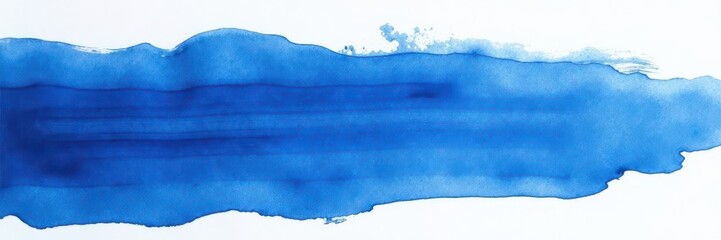 Cobalt blue streak, layered washes, subtle gradients, fine art, shapes