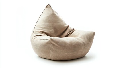 Bean bag chair isolated on white background