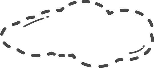 Dotted cloud illustration.