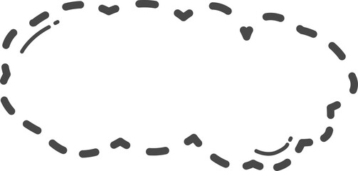 Dotted cloud illustration.