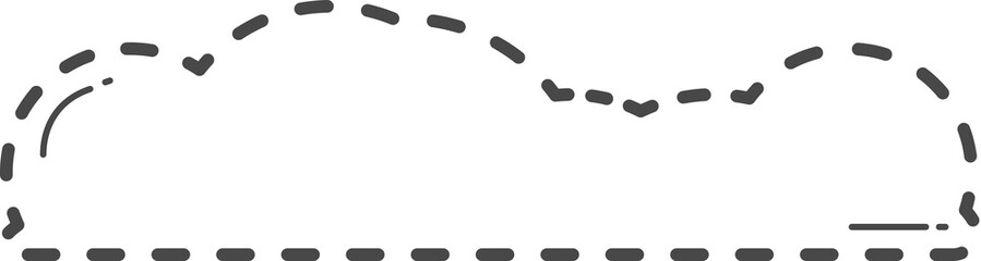 Dotted cloud illustration.