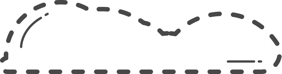 Dotted cloud illustration.