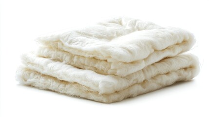 Blown-in insulation isolated on white background