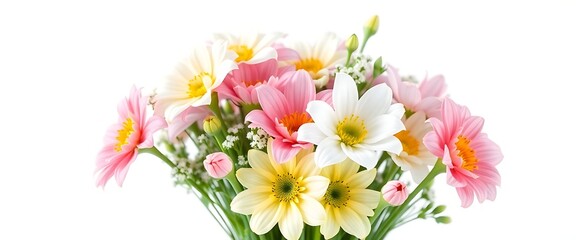vase filled with lots of pink and white flowers