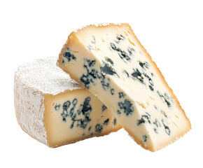 Tasting blue cheese delights gourmet kitchen food isolated on transparent background