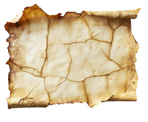Ancient scroll discovery historic site digital desert aerial view isolated on transparent background