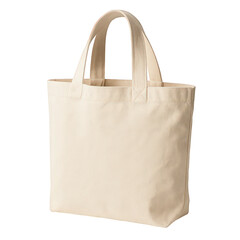 Durable and lightweight plain natural canvas fabric tote bag offering versatile utility for everyday errands.
