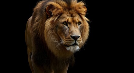 Fototapeta premium lion in the dark