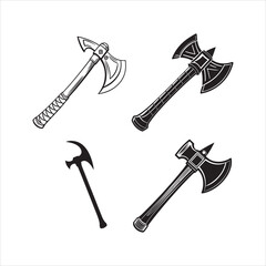 Splitting Maul axe vector art illustration