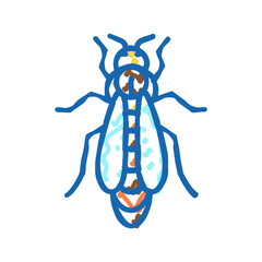 bee queen beekeeping icon doodle illustration