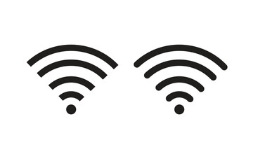 Wifi signal icon. Wireless signal icon.