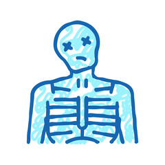 dead halloween icon doodle illustration