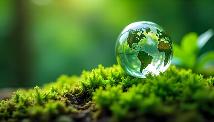green grass and globe