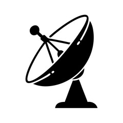 Satellite Dish Antenna Icon Communication Technology Broadcasting Reception