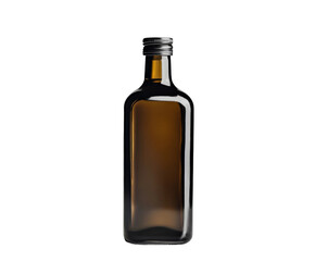 Packaging unique glass bottle product isolated on transparent background