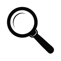 Magnifying Glass Icon Black and White Search Tool Investigation Exploration Discovery Zoom In Detail