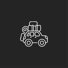 Travel logo  icon flat vector design