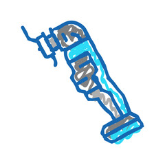 oscillating tool icon doodle illustration