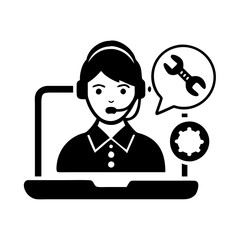 Technical Support Agent Providing Online Assistance and Troubleshooting