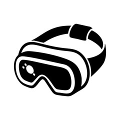 Stylish Black Virtual Reality Headset Device for Immersive Gaming and Entertainment Experience