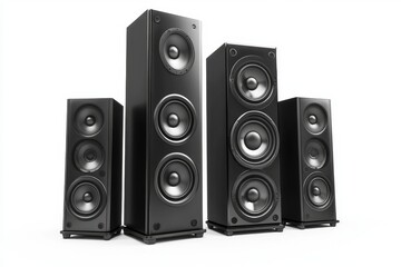 Obraz premium High-fidelity tower speakers