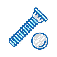 press-fit stud icon doodle illustration