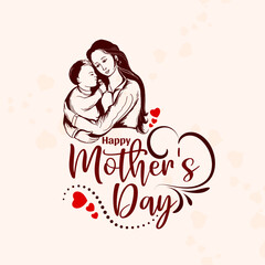 Happy Mother's Day celebration concept background design
