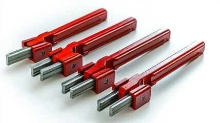 Clamps isolated on white background