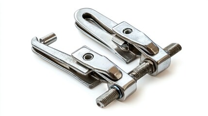 Clamps isolated on white background