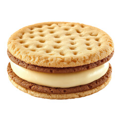 Delicious ice cream sandwich dessert kitchen food isolated on transparent background