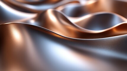 Metallic, flowing, drapery texture