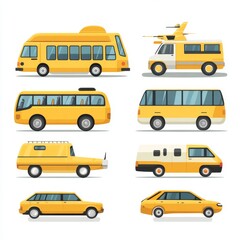 Collection of yellow vehicles