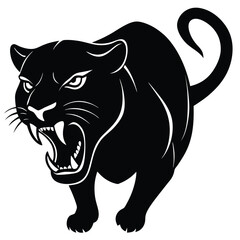 Panther black Vector Illustration, ESP