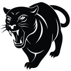 Panther black Vector Illustration, ESP