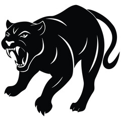 Panther black Vector Illustration, ESP
