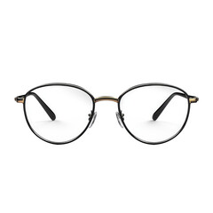 Fototapeta premium Luxury Eyeglasses With Titanium Frame isolated on a transparent background