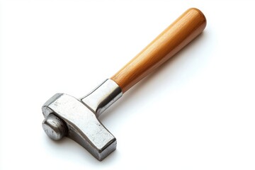 Small hammer with wooden handle
