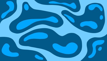 Abstract background seamless pattern with blob shapes and texture. Modern graphic print with liquid organic shapes, bright paint splashes and spots. Trendy summer pattern, vector illustration 