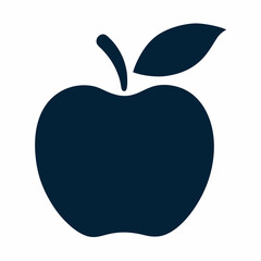 Apple silhouette vector illustration