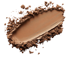 Makeup application demonstration beauty cosmetic product isolated on transparent background