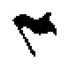 Fototapeta premium pixelate flag icon