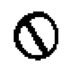 pixelate forbidden icon