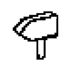 Fototapeta premium pixel mark arrow icon