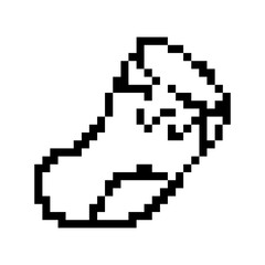 pixelate sock icon