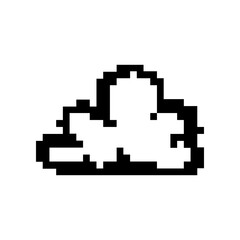 pixel cloud icon