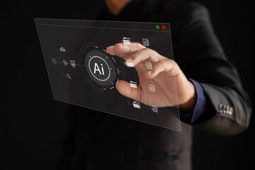 AI technology for fast business data management, accurate data analysis and business processing